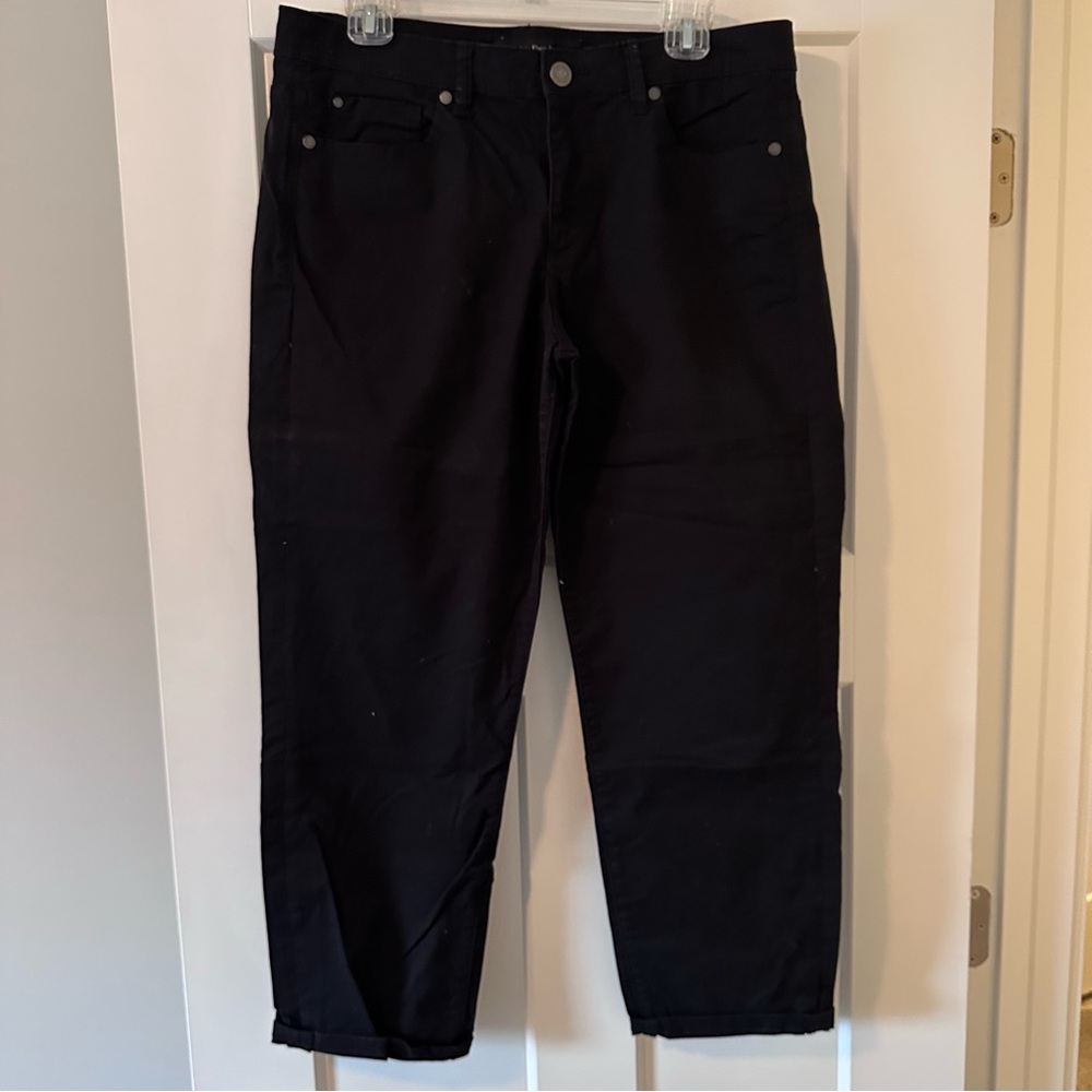 Calvin Klein Jeans Black Skinny Crop Pants Size 14